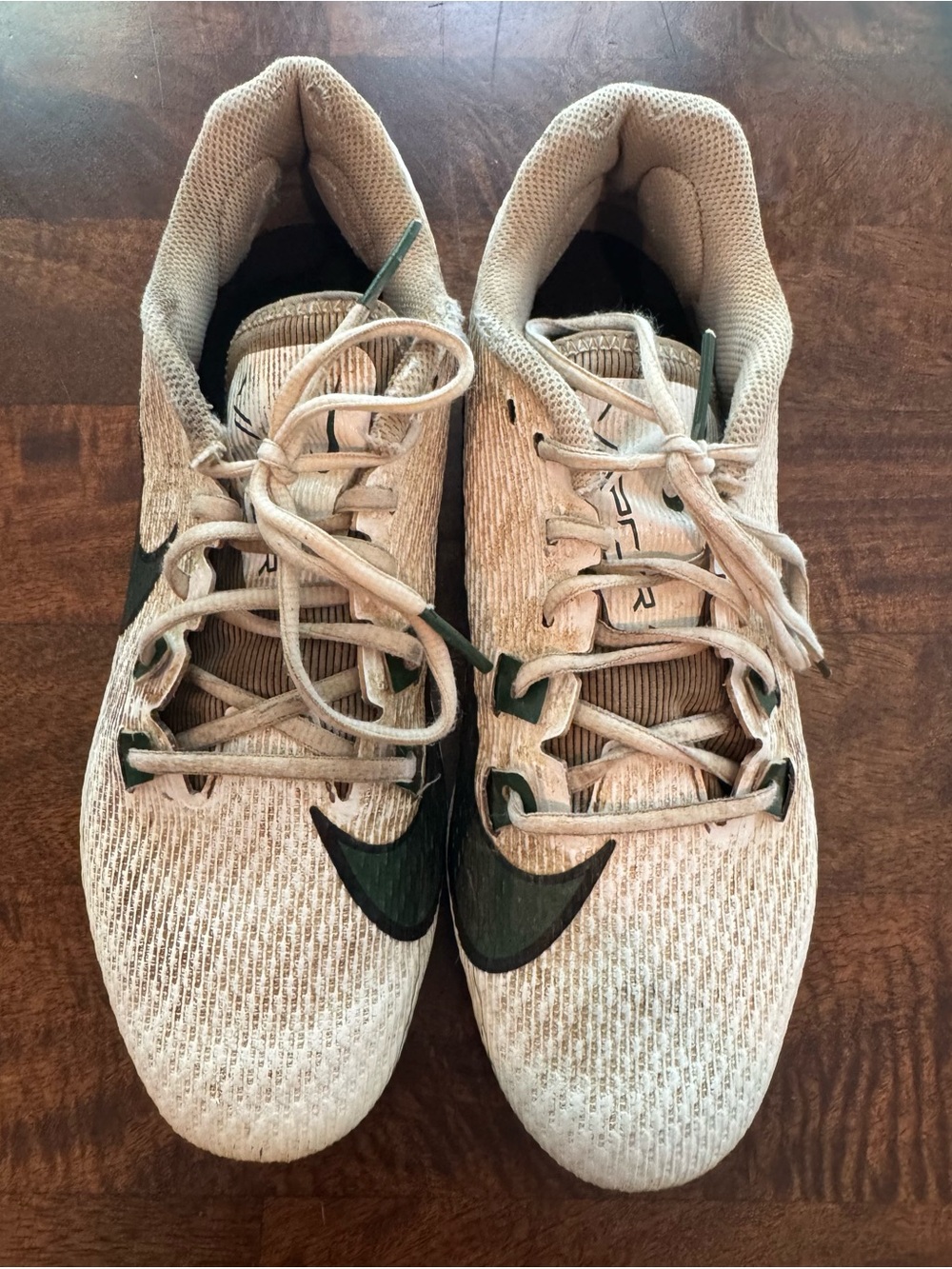 Nike Men’s Tan and Dark Green Athletic Training Shoes